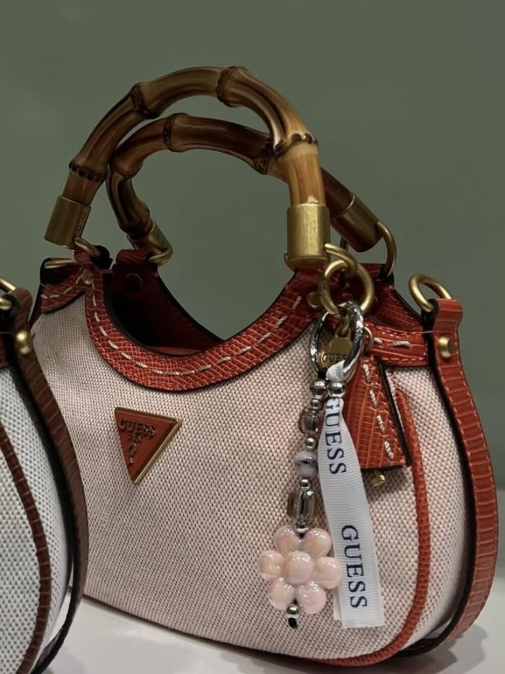 Guess Zabry Mini Satchel handbag, NWOT, Orange